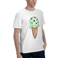 thumbnail image 2 of Mint Ice-Cream Men's T-Shirt Cotton 100% Summer Tops Fashion Casual Mint Ice-Cream Short Sleeves for Men Women Round Collar Top Tees, 2 of 6