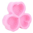 thumbnail image 2 of Molde de silicona, 3 cavidades en forma de corazón Flor de rosa Molde de silicona Jabón Fondant Pastel Moldes de chocolate Herramienta para hornear DIY Cocina Octpeak NO, 2 of 7
