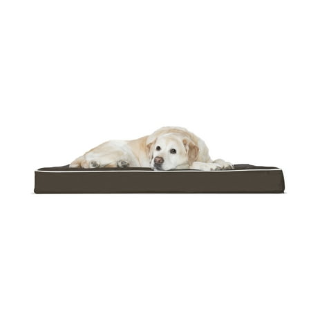 Orthopedic Cat Beds - FurHaven Pet Dog Bed | Deluxe Orthopedic Indoor/Outdoor Pet Bed Mattress for Dogs & Cats, Solid Espresso, Jumbo