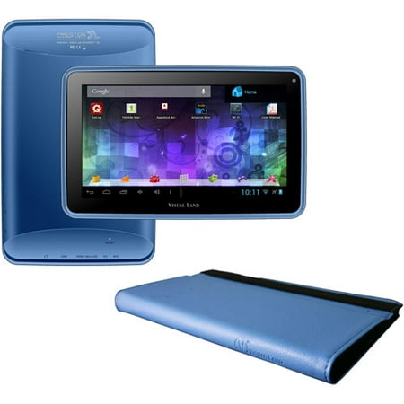 Visual Land Prestige 7" Tablet PC with Pro Folio Bundle, Assorted Colors
