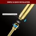 thumbnail image 4 of sumerain Filtered Handheld Shower Head for Hard Water, High Pressure 9 Spray Modes Brushed Gold Showerhead with Filters-Remove Chlorine and Heavy Metals, 4 of 13
