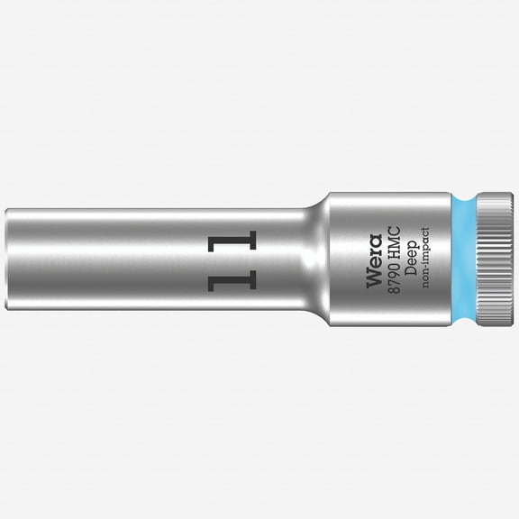 Wera 004551 Deep Socket, 11 x 1/2"