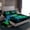 Black Blue Green, variant on Homewish Black Pink Gamepad Full Size Sheets, Neon Gradient Game Console Bed Sheets, Cartoon Theme Sheet Sets, Super Cozy Room Decor, 4pcs