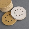thumbnail image 2 of Raindrops 100PCS 5-Inch 8-Hole 120 Grit Dustless Hook & Loop Sanding Discs Sandpaper Circular Pads, 2 of 8
