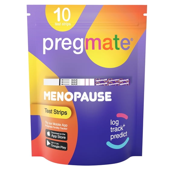 Pregmate Menopause Test Strips, 10 Count With Easy At-Home Hormone Tracking