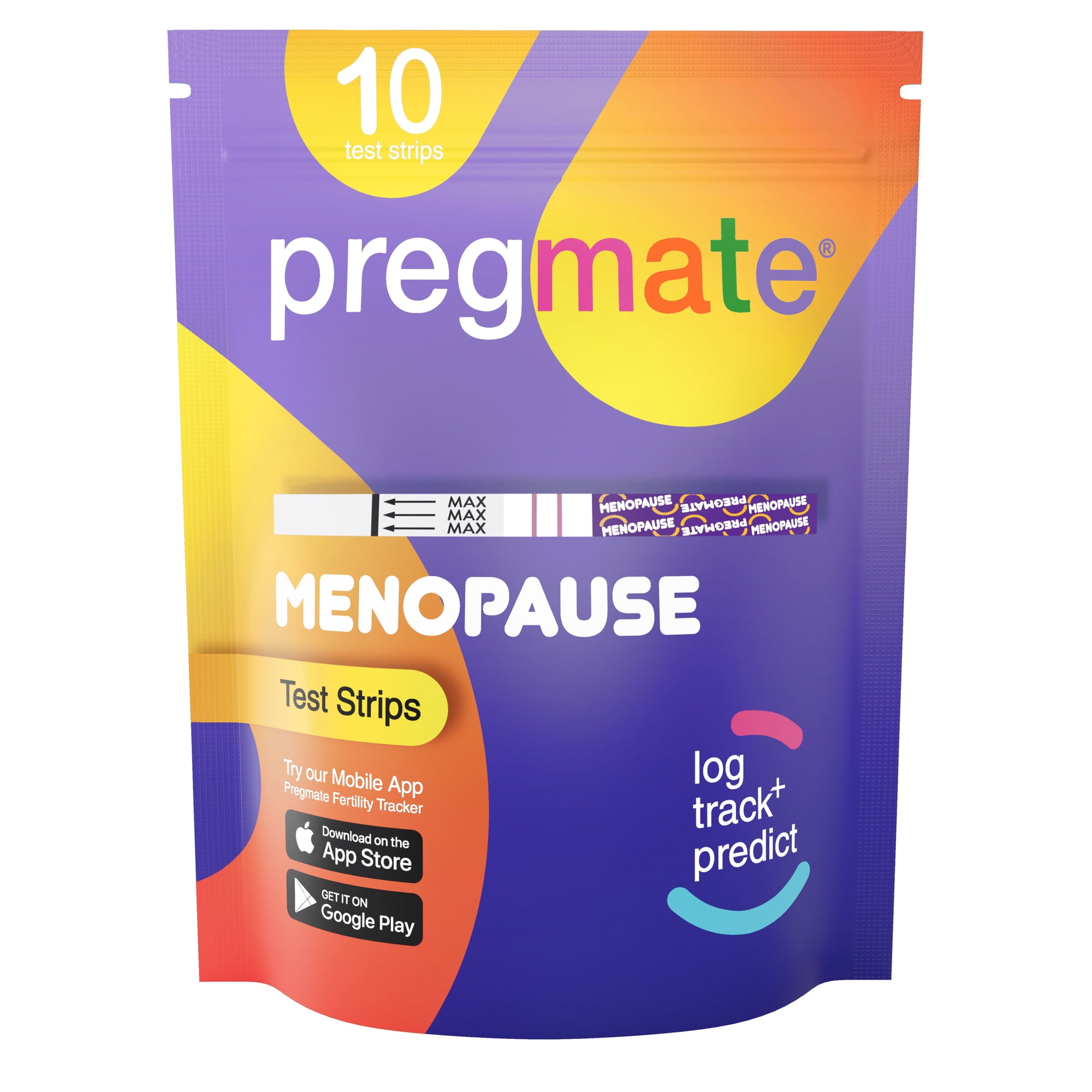 Pregmate Menopause Test Strips, 10 Count With Easy At-Home Hormone Tracking