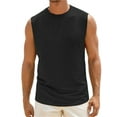 thumbnail image 4 of Men Solid Color Sport Tank Tops Muscle Active Workout Sleeveless Shirt, 4 of 5