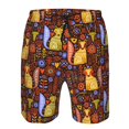 thumbnail image 3 of Balery colorful fox Traje de Baño Estilo Hawaiano para Hombre, Shorts de Secado Rápido con Bolsillos-Small, 3 of 6