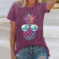 thumbnail image 1 of WILLBEST Shirt T - pour Femmes Haut Ample Imprimé Manches Courtes T-Shirt 5651, 1 of 3