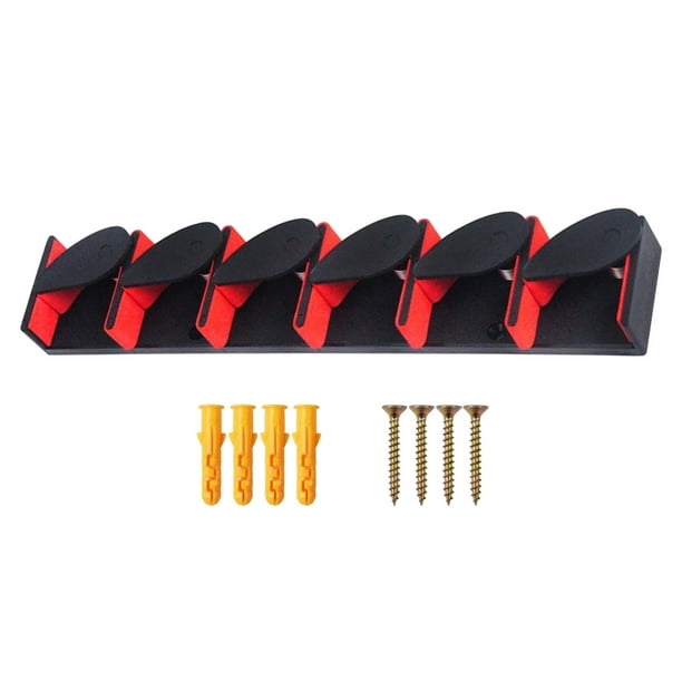 Fishing Rod Holder Equipment Parts Spare Parts Accs Organizer 6 Rods Rod  Stand Accessories Wall Mount Vertical Rod Holder Fishing Rod Holder Red 
