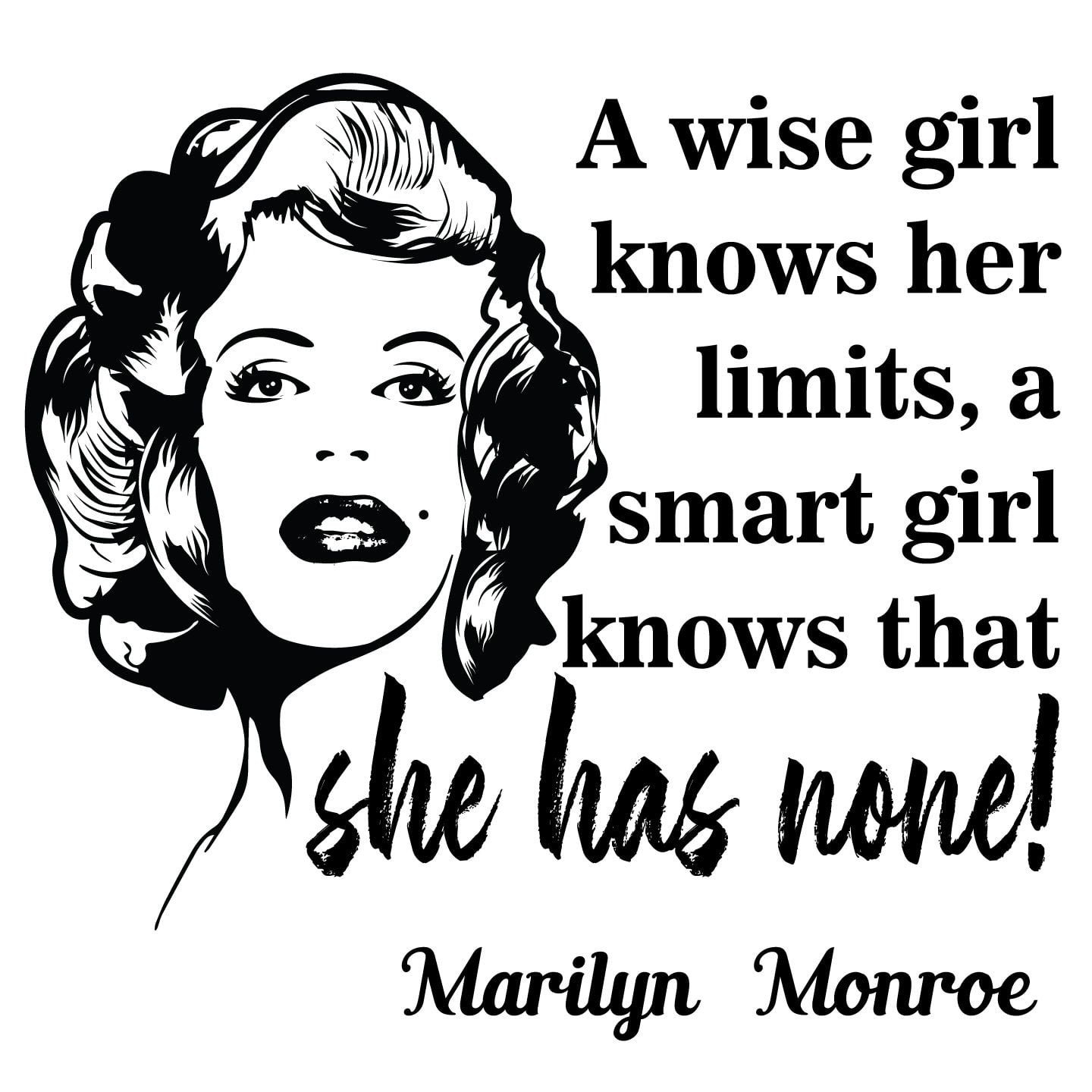 X Large 35 X 60 I Believe Vinyl Wall Decal Pick Your Size Marilyn Monroe Quote