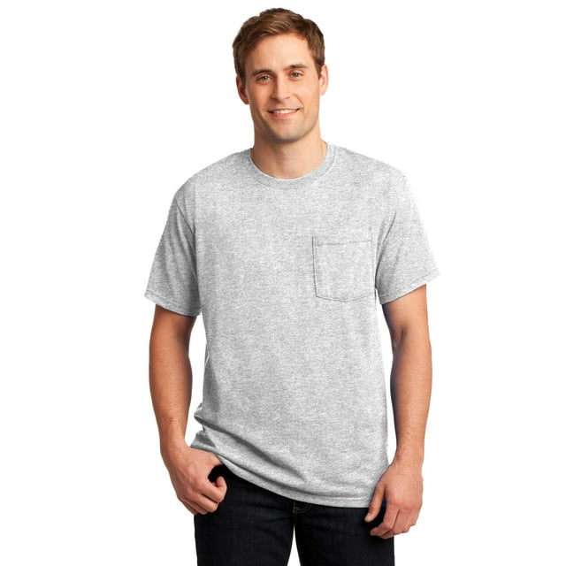 Jerzees Men's Short Sleeve T-Shirt With Pocket. 29MP