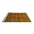 thumbnail image 2 of Ahgly Company Machine Washable Indoor Round Persian Yellow Traditional Area Rugs, 8' Round, 2 of 4
