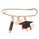 thumbnail image 1 of Broche con forma de birrete de graduación para estudiantes. Pin de solapa para birrete de graduación. Pin metálico de graduación. Insignia de graduación. Pin para ropa. Broche para bolsos y chaquetas., 1 of 7