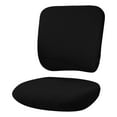 thumbnail image 3 of Under $5, Office Chair Cover, 2-Pack Stretchable Chair Covers for Office/Desk Chairs, Removable Washable Non-Slip Seat Protector 38-52Cm, Computer Chair Cover, Black, by Cloudqi, 3 of 7