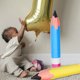 thumbnail image 5 of 2 lápices inflables grandes, globos inflables tipo lápiz, accesorios jumbo para decoración de regreso a clases y fiestas, 5 of 7