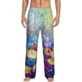 thumbnail image 1 of Balery Spring Flower Seasonal print Men's Pajama Pants,Ultra Lightweight Pjs,Lounge Pant-Large, 1 of 6