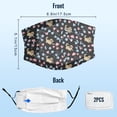 thumbnail image 2 of Cute Tibetan Spaniel Dog Graphic Printed Cloth Face Masks Reusable Washable Adjustable for Child (1 PCS), 2 of 5