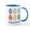 White/Blue Inside, variant on CafePress - Colorful Easter Eggs - 11 oz Ceramic Mug - Novelty Coffee Tea Cup