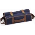 thumbnail image 5 of Bolsa de viaje para barman con correa para el hombro, juego de utensilios de bar portátil, bolsa enrollable para almacenamiento, viajes, camping, fiestas de picnic (bolsa vacía) (azul), 5 of 5