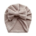 thumbnail image 2 of Gorro de lana con lazo de punto tipo gofre para bebé, gorro estilo indio, para otoño e invierno, 2 of 6