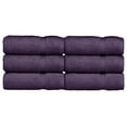 thumbnail image 2 of Luxury Hotel & Spa Collection, Quick Dry 100% Turkish Cotton 700 GSM, Eco Friendly Towel, for Bathroom, Gymand Kitchen Dobby Border Soft Hand Towel Set 16 X 30, Plum, Hand Towels, 2 of 6