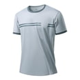 thumbnail image 3 of Luvrsol Mens Shirts Heavyweight Solid Crew Neck Basic Tee Breathable Cotton Blend Work Shirts XS-3XL, 3 of 8