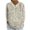 D#Khaki, variant on Yuanlook Women's 3/4 Length Sleeve Collared Tops Summer Business Casual Work Shirts - Light Blue - L