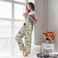 thumbnail image 5 of Cauagu Mushroom House Insect Frog Pajama Pants for Women Loose Fit Wide Leg Trouser Pants Casual Elastic Waist Drawstring Lounge Pants, 5 of 6