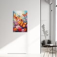 thumbnail image 2 of ZHONGYUTONG Butterfly Canvas Wall Art Colorful Butterfly Pictures Wall Decor Abstract Painting for Living Room Framed (12.00" x 18.00"), 2 of 5