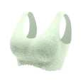 thumbnail image 4 of Gvdentm Underwire Bras for Women Bralettes for Women With Support Women's Push Up Bra Racerback Front Closure Bras Lace Padded Underwire Plunge Floral Wireless Bras(Green,2XL), 4 of 4
