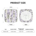thumbnail image 5 of Fuzoiu Lavender Flowers Print Square Cushion Cover,Couch Cushion Covers, Stretch Seat Slipcover for Dining Chairs, Banquets, and Home Decor-Six Piece, 5 of 7
