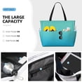 thumbnail image 3 of Kdxio Teal Turquoise for Beach Bag for Women Large Beach Tote Bag Waterproof Sandproof Swim Bag with Zipper Pockets Beach Vacation Travel, 3 of 7