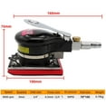 thumbnail image 5 of Mini Air Sander, Rectangle Size Is 70 * 100mm Pneumatic Air Polishing Machine Tool Grinder Efficient Strong Viscous Sand Paper Machine ,Easy to Use, 5 of 5