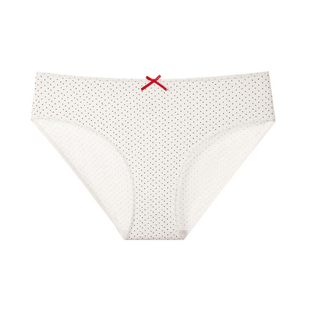 Fulorrnie Underwear for Women High Waisted Comfort Seamless Breathable Panties Cute Elastic Waist Antimicrobial Protection Panty Red L