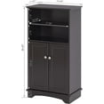 thumbnail image 3 of Spirich Bathroom Storage Cabinet with Double Doors & Adjustable Shelves, Free Standing Organizer (Espresso), 3 of 8