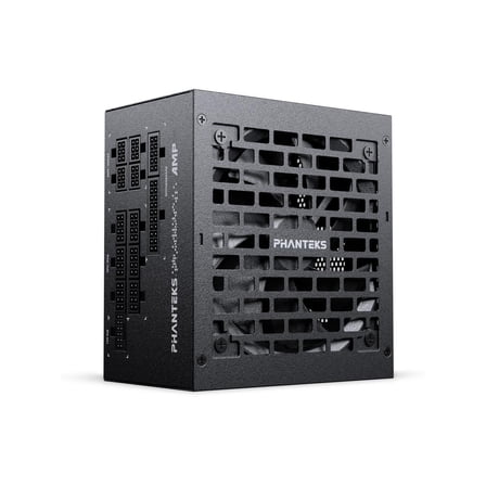 Phanteks AMP GH 1000W Platinum Power Supply, ATX 3.1 and PCIe 5.1 Platform, Fully Modular Individual Cables, Silent Fanless mode, Black.