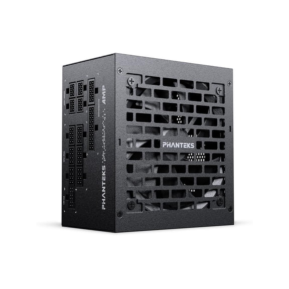 Phanteks AMP GH 1000W Platinum Power Supply, ATX 3.1 and PCIe 5.1 Platform, Fully Modular Individual Cables, Silent Fanless mode, Black.