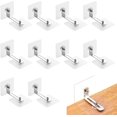 thumbnail image 1 of Paquete de 10 anclajes de pared para muebles sin perforación, hebillas adhesivas de seguridad para muebles de 7 cm para protección del bebé, kit de correas antivuelco para muebles para estantería, gab, 1 of 5