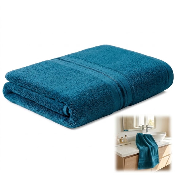 Oversized Cotton Bath Towel for Home Spa Hotel, Thick Soft Absorbent Quick-Dry Wrap, Luxurious Large Body Sheet (27.6x59 Inch, 1PC)