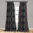 thumbnail image 5 of Ambesonne Abstract Curtains, Ethnic Color Transitions, Pair of 28"x95", Multicolor, 5 of 5