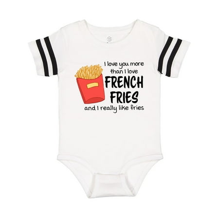 

Inktastic I Love You More Than French Fries and I Really Like Fries Gift Baby Boy or Baby Girl Bodysuit