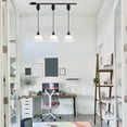 thumbnail image 6 of Kiven J-Type Track Lighting Pendants Adjustable Height,Modern J Track Pendant Lights with Alabaster Glass Shade,Track Lighting Fixture for Kitchen Island Hallway, 3 Lights(Black), 6 of 7