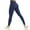 Navy, variant on VEKDONE High Waist Leggings for Women Criss Cross V Back Hollow Out Yoga Pants Tummy Control Non See Through Athletic Workout Legging Stretchy Tights