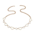 thumbnail image 2 of Cadena de damas de moda de 2 piezas con cadena en corazón con jinwen Cadena de la cintura, 2 of 8