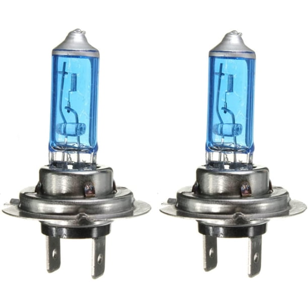 2 bombillas para faros delanteros H7 de 12 V/55 W, kit de repuesto de bombillas halógenas para faros delanteros, brillantes y de alta penetración, faros delanteros halógenos H7 Night Breaker Bright
