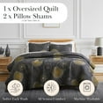 thumbnail image 2 of Midnight Floral Oversized Premium Collection Quilt Set, 2 of 9