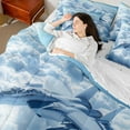 thumbnail image 4 of Manfei Aircraft Airplane 7-Piece Twin Bedding Sets,Bedding Comforter Set,Blue Sky Breathable Sheet Sets,Super Cozy Transportation Bedroom Decoration,Reversible, 4 of 7