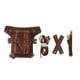 thumbnail image 4 of Steampunk PU Riñonera de material cuero Vintage Gothic Rock Fanny Pack Pierna Bolsa Cinturón, 4 of 9