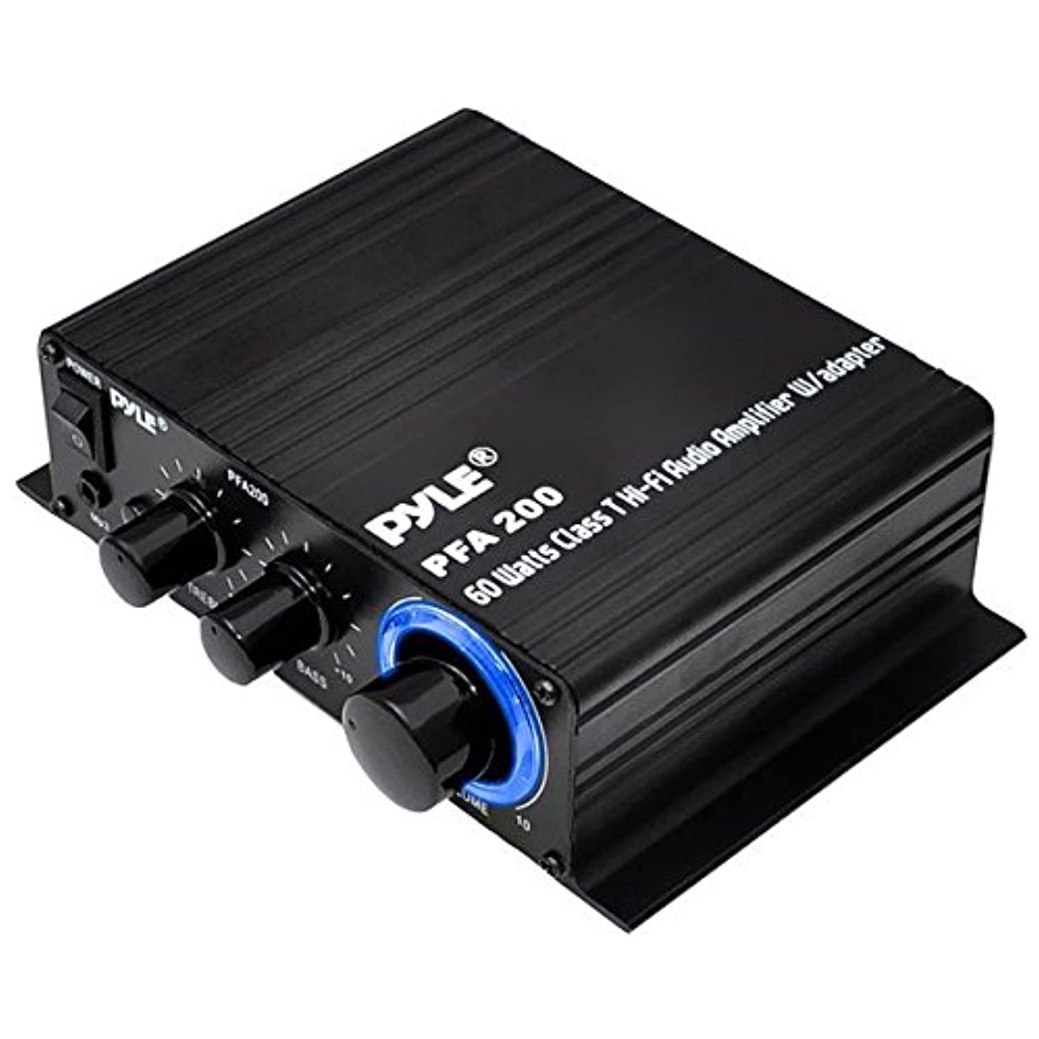 Pyle Home Mini Audio Amplifier 60W Portable Dual Channel Surround Pyle Home Mini Audio Amplifier 60W Portable Dual Channel Surround